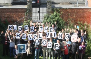 Block the revolving doors
