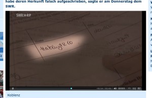 Meldeformular von Fuchs im SWR-Beitrag vom 10. Januar 2013