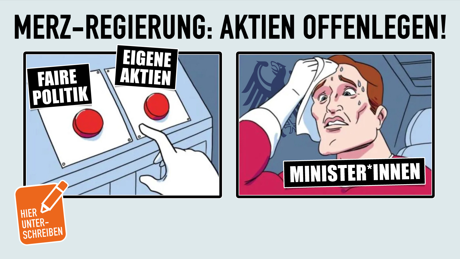 Aktion: Merz-Regierung: Aktien Offenlegen