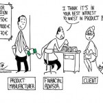 Cartoon von Financewatch zur Provisionsberatung
