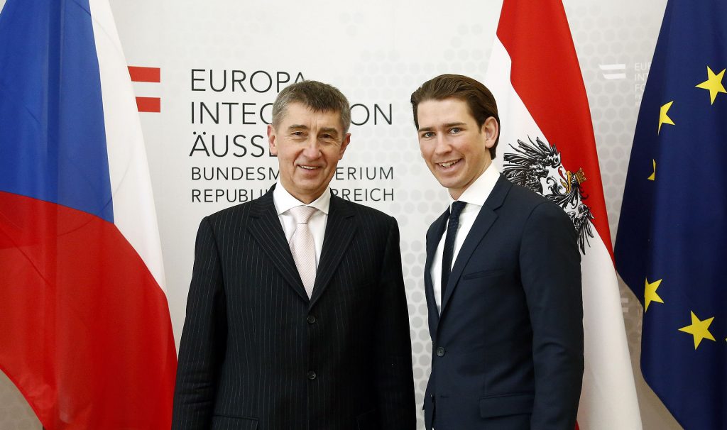 Die Macht der Populisten in Europa wächst: Der tschechische Ministerpräsident Babis gemeinsam mit dem österreichischen Kanzler Sebastian Kurz. Bild: Dragan Tatic; Bundesminister Sebastian Kurz trifft den tschechischen Vizepremier Andrej Babis. Wien, 13.02.2015; CC BY 2.0.