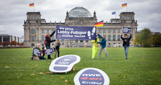 Aktion Lobby-Fußspur