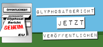 Glyphosat-Bericht veröffentlichen