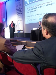 Cecilia Malmström bei der TTIP-Konferenz von Forum Europe