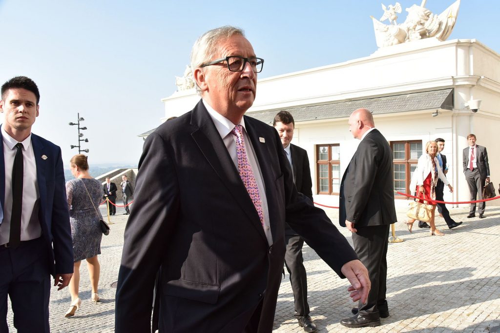 Kommissionspräsident Juncker beim EU-Bratislava Gipfel im September 2016.