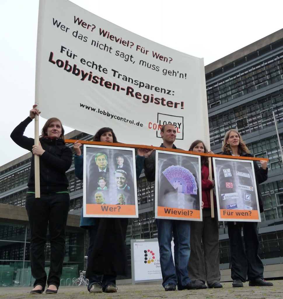 Aktion für ein Lobbyregister