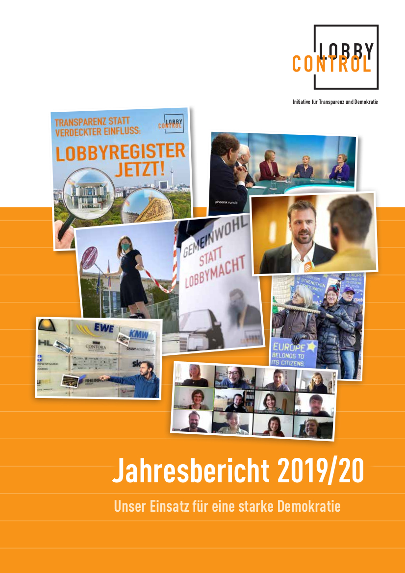 Jahresbericht 2019/20 LobbyControl