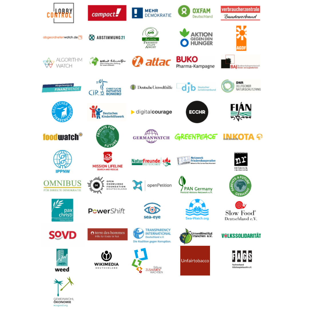 Mehr als 50 Organisationen fordern: Gemeinwohl stärken – Lobbytransparenz schaffen