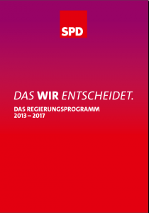 Wahlprogramm SPD