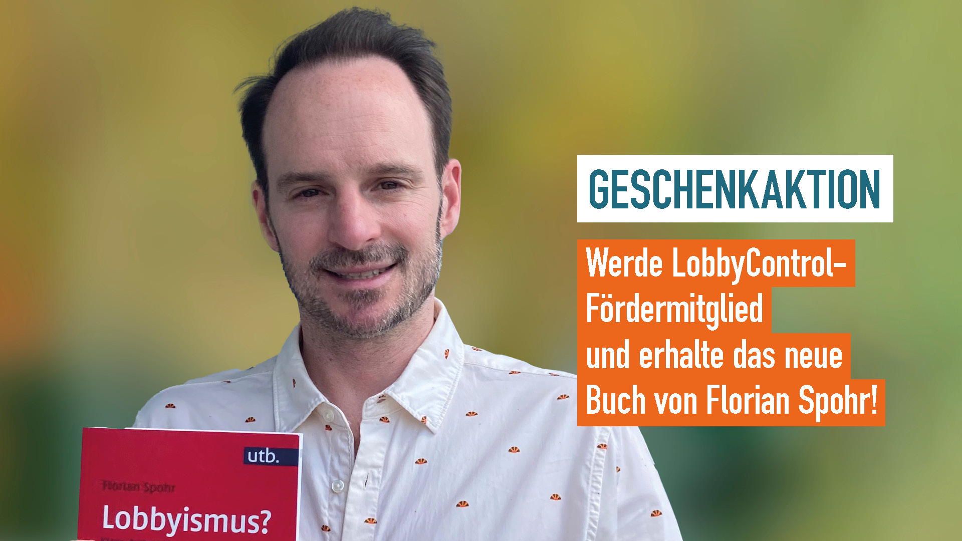 Florian Spohr, Autor von "Lobbyismus?"