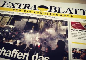 Das "Extrablatt" wirbt in Wahlkämpfen für die AfD